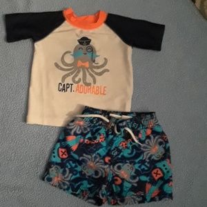 Baby boy swimming set
